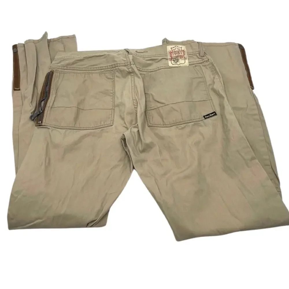 VINTAGE - GUESS JEANS men's beige hiking pants size W34 / L32